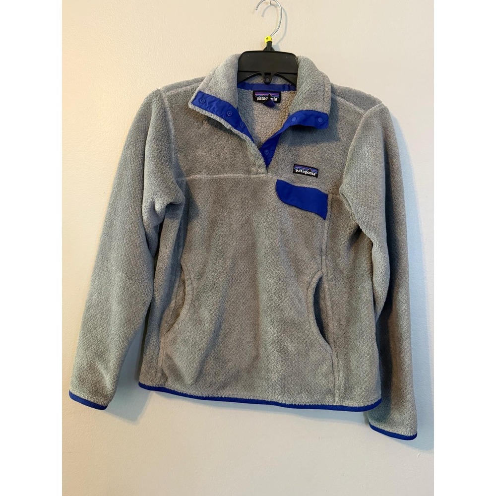 Patagonia Re-Tool Snap-T Fleece Women's Sz S Sweatshirt Gray *Runs small*